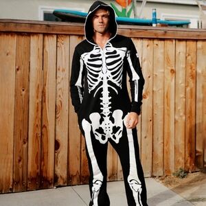Tipsy Elves Black and White Skeleton  Costume Size Men S